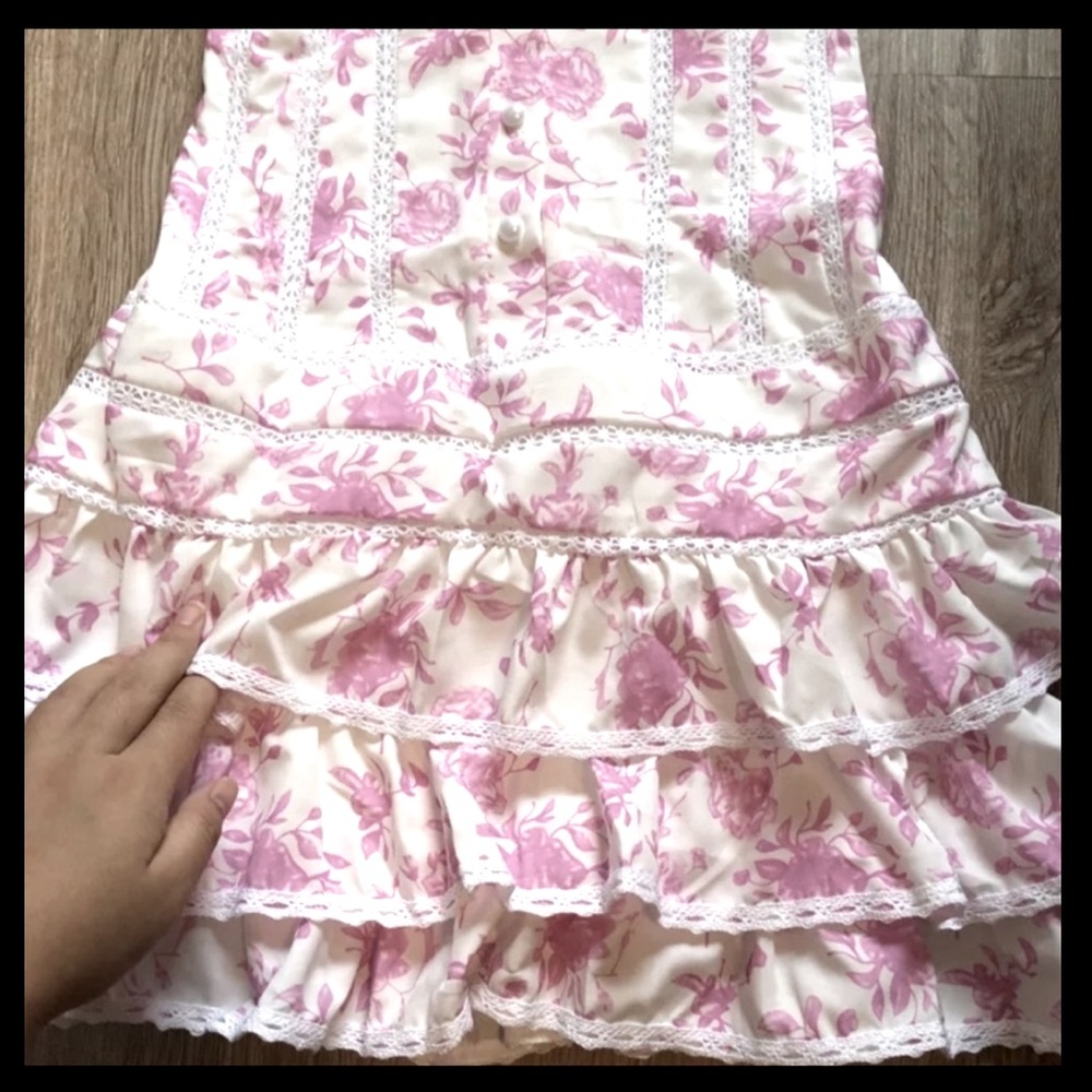 Floral Ruffle Mini Dress - Picture 7 of 9